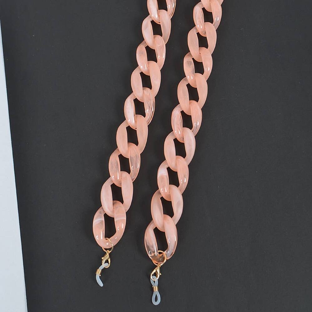 Pink Acrylic Link Chain Sunglasses Strap